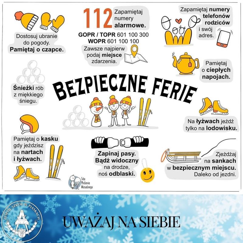 opis bezpieczeństwa podczas ferii zimowych w 2025 roku